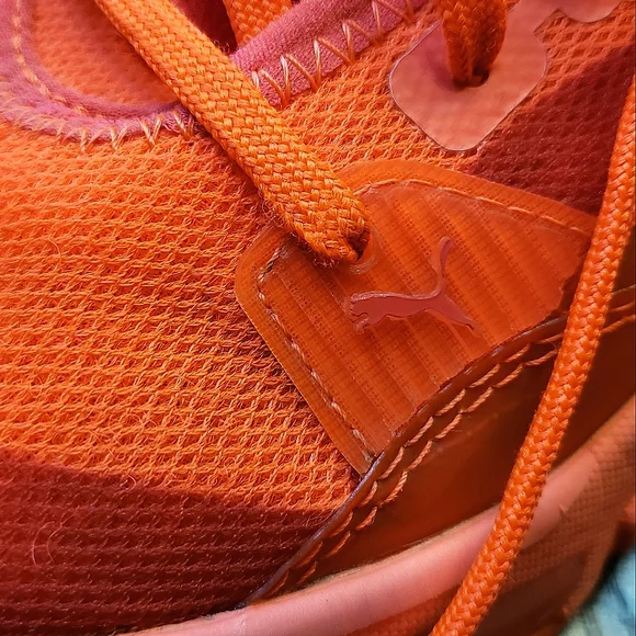 5.5 womens Puma lqdcell optic sheer orange sneakers - Picture 5 of 12
